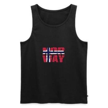Norway Flag - Débardeur bio Premium Homme - noir - Devant - Michal (187cm)