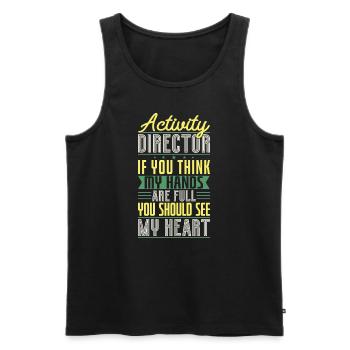 Activity Director Appreciation - Männer Premium Bio Tank Top - Schwarz - Vorne - AI Model Male 178 light (178cm)