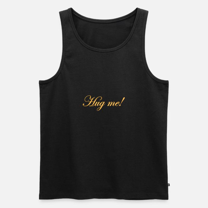 Umarme mich! - Männer Premium Bio Tank Top - Schwarz