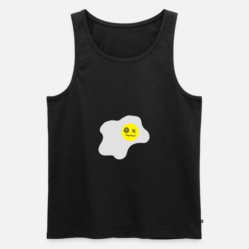 Spiegelei K.o. - Männer Premium Bio Tank Top - Schwarz