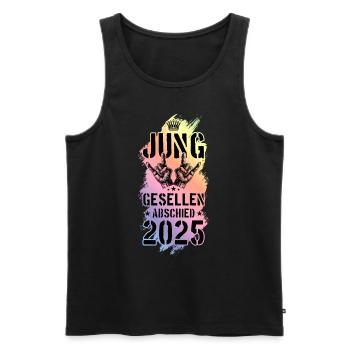 Junggesellenabschied 2025 Jga Party - Männer Premium Bio Tank Top - Schwarz - Vorne - Michal (187cm)