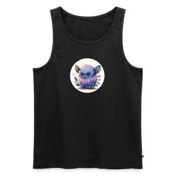 Lustiges und süßes Tier - Männer Premium Bio Tank Top - Schwarz - Vorne - AI Model Male 178 light (178cm)