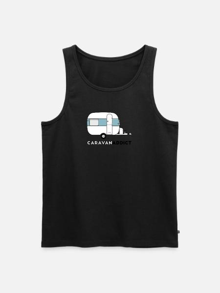 Caravan addict blue gray - Men's Premium Organic Tank Top -