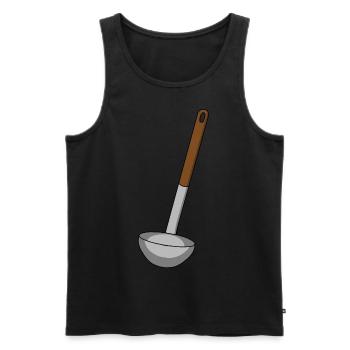 Suppenkelle Küche kochen Koch Köchin Suppe - Männer Premium Bio Tank Top - Schwarz - Vorne - AI Model Male 178 light (178cm)