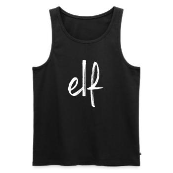 elf 11 Geburtstag Zahl Mannschaft Ziffer Geschenk - Männer Premium Bio Tank Top - Schwarz - Vorne - AI Model Male 178 light (178cm)