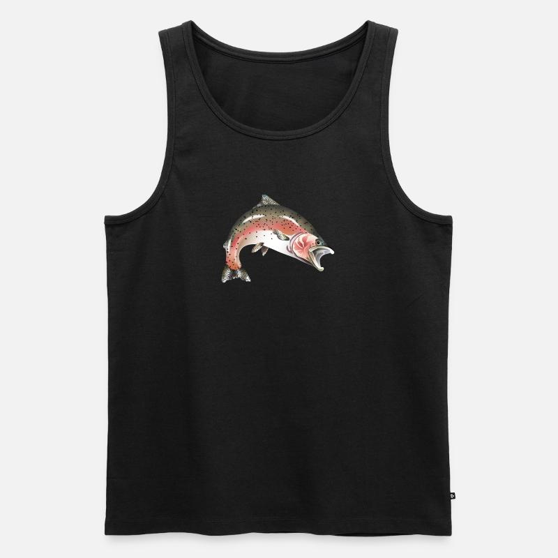 Lachs Forelle Fisch - Männer Premium Bio Tank Top - undefined
