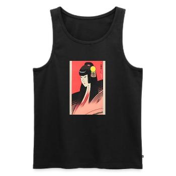 Geisha 10 - Männer Premium Bio Tank Top - Schwarz - Vorne - Michal (187cm)