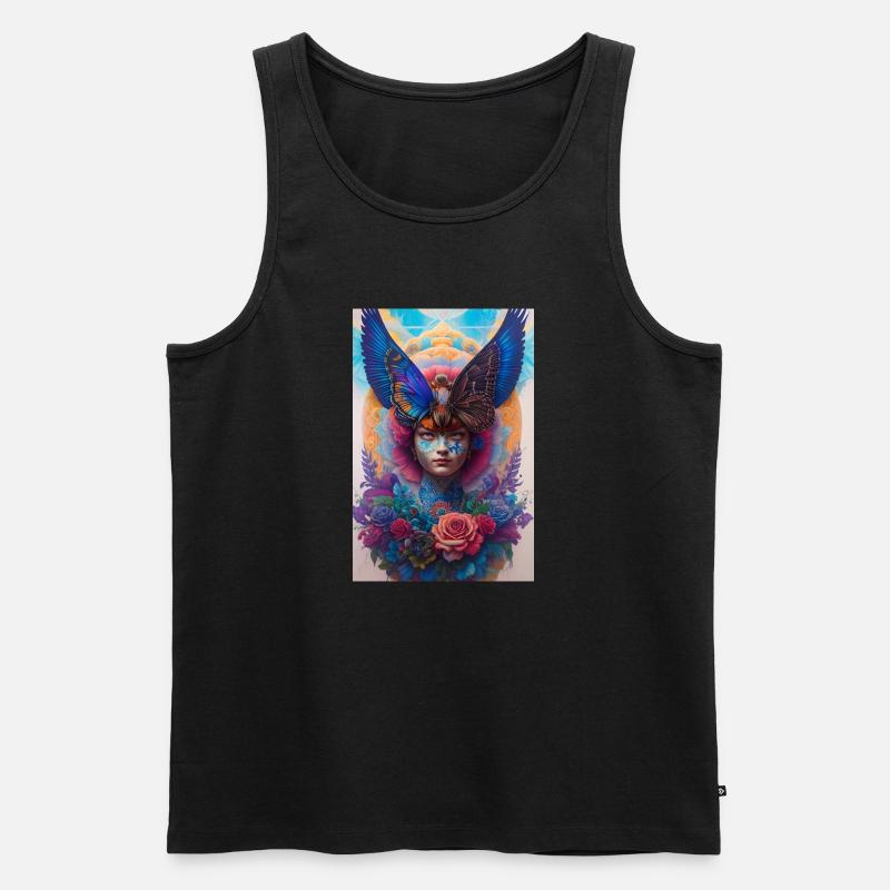 Göttin - Männer Premium Bio Tank Top - Schwarz