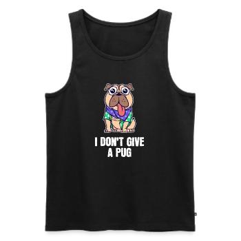 Puppy Statement Pets Favorite Pet Pet - Men's Premium Organic Tank Top - black - Front - AI Model Male 178 light (178cm)