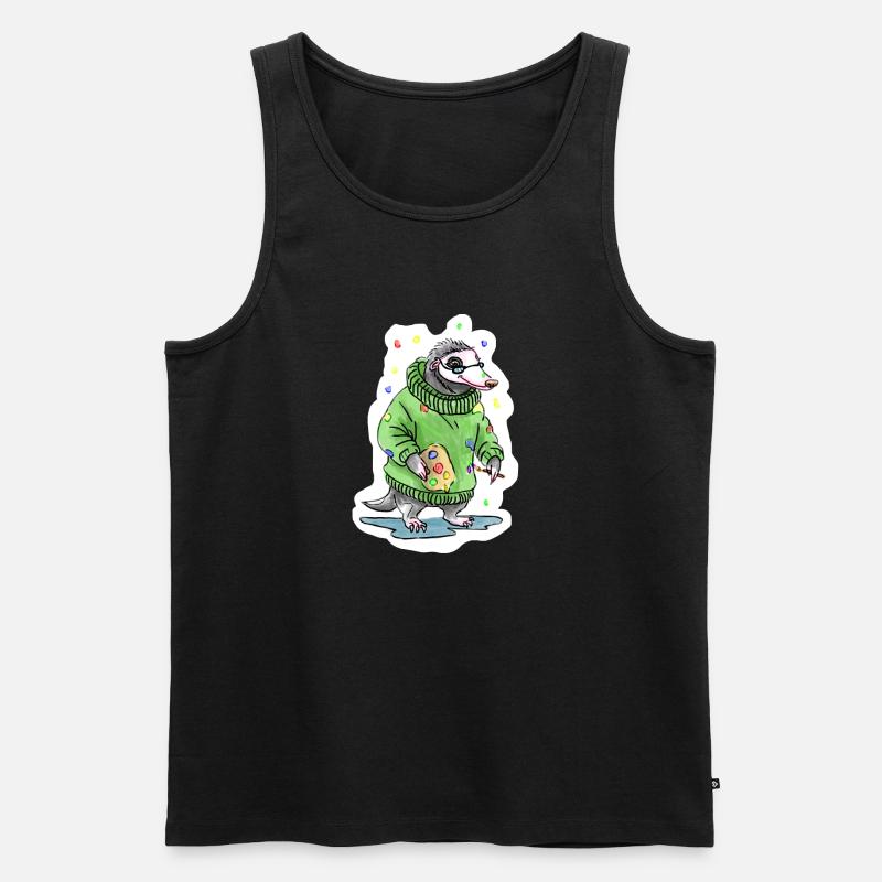 Kunstmaler-Meister - Männer Premium Bio Tank Top - Schwarz