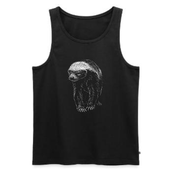 Ratel - Débardeur bio Premium Homme - noir - Devant - Michal (187cm)