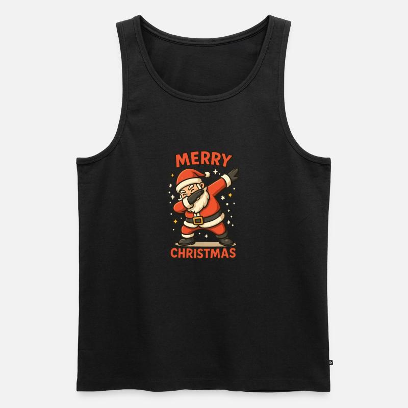 Dabbing Santa Clause  - Männer Premium Bio Tank Top - Schwarz