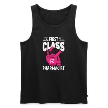 Apotheker Pharmazeutisch-technischer - Männer Premium Bio Tank Top - Schwarz - Vorne - AI Model Male 178 light (178cm)