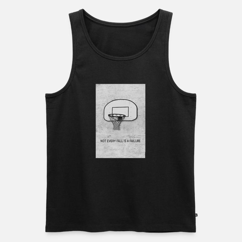 Not every fall is a failure - Männer Premium Bio Tank Top - Schwarz