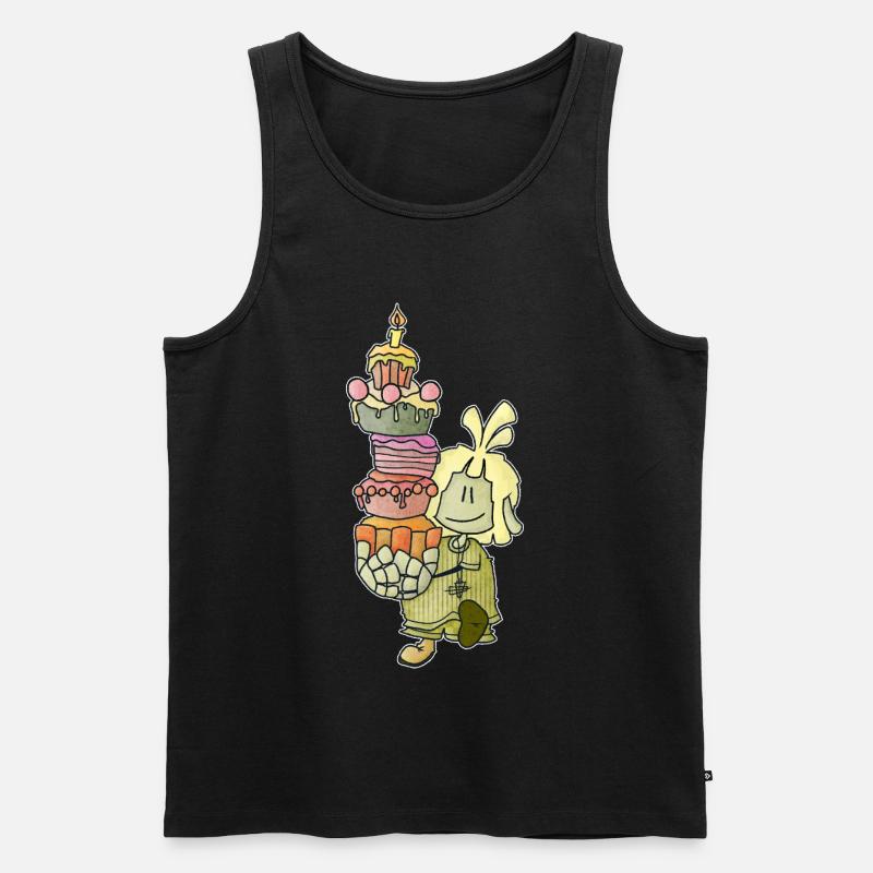 Mael - der Kuchen-Einsatz! / - Männer Premium Bio Tank Top - Schwarz