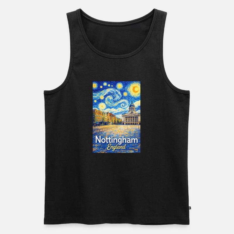 Nottingham, England - Männer Premium Bio Tank Top - Schwarz