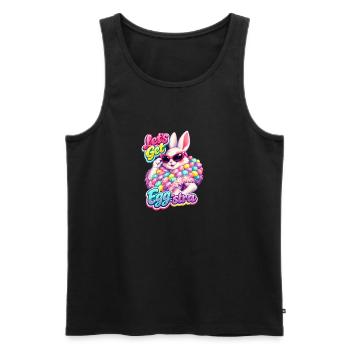 Jardin de Pâques Printemps Été Bunny Bunny - Débardeur bio Premium Homme - noir - Devant - Michal (187cm)