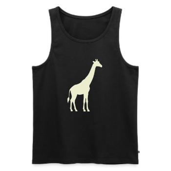 giraffe_silhouette- - Débardeur bio Premium Homme - noir - Devant - Michal (187cm)
