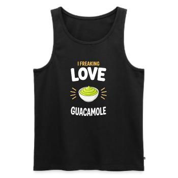 Guacamole Guac Dip Geschenk - Männer Premium Bio Tank Top - Schwarz - Vorne - Michal (187cm)