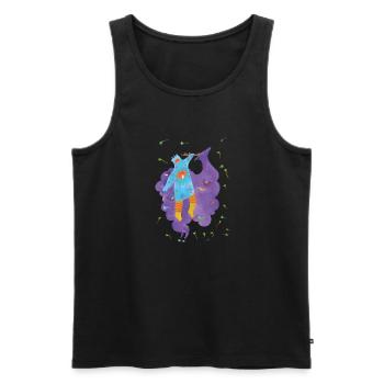 A dream - Men's Premium Organic Tank Top - black - Front - AI Model Male 178 light (178cm)