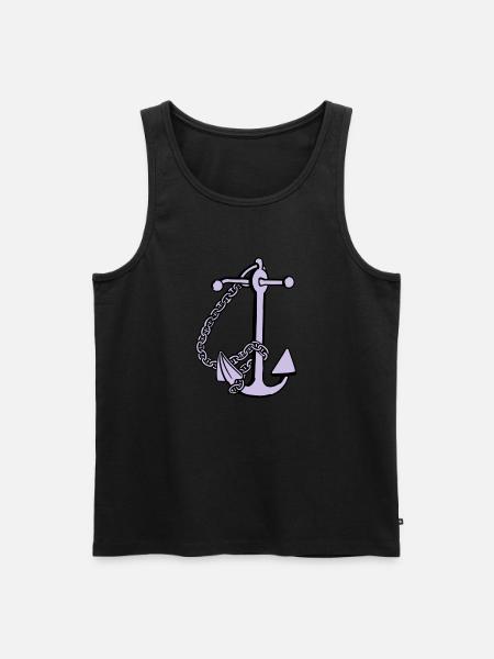 anchor - anker - Männer Premium Bio Tank Top - Schwarz
