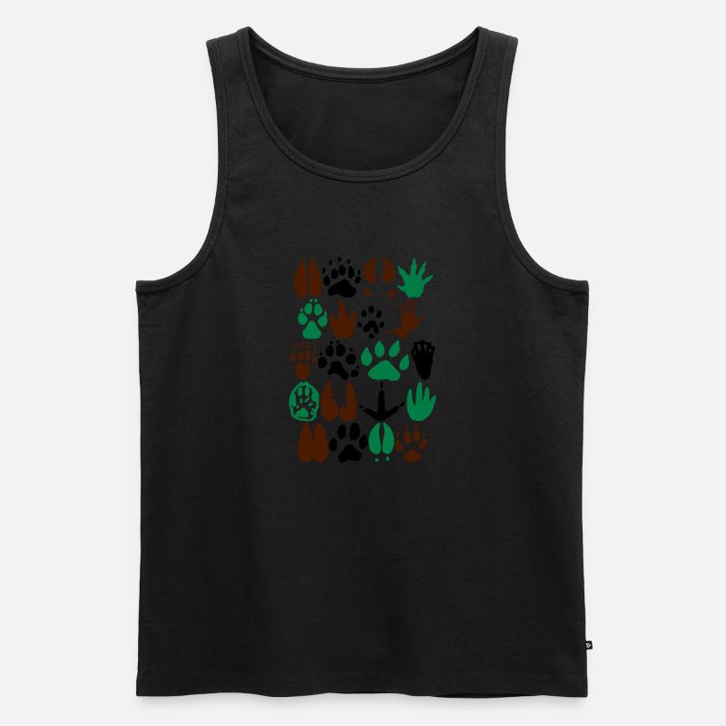 traces2 - Männer Premium Bio Tank Top - Schwarz