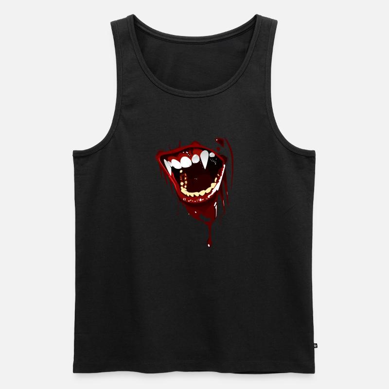 Vampir - Männer Premium Bio Tank Top - Schwarz