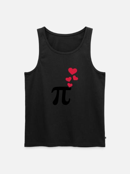 Pi - Men's Premium Organic Tank Top - black
