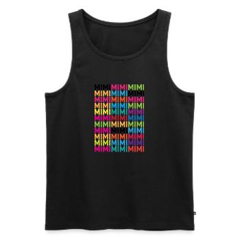 mimimimi17 - Männer Premium Bio Tank Top - Schwarz - Vorne - AI Model Male 178 light (178cm)