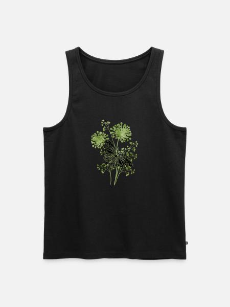 Butterfly - Men's Premium Organic Tank Top - black