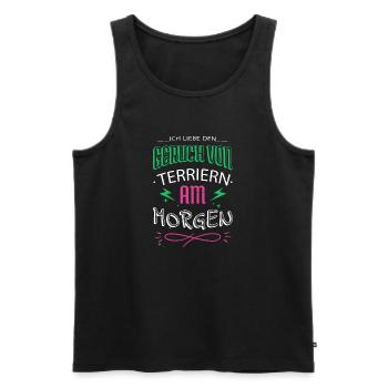 hund humor windhund geschenkidee weihnachten - Männer Premium Bio Tank Top - Schwarz - Vorne - Michal (187cm)
