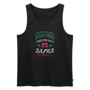 awesome christmas tree quote engineer humor - Männer Premium Bio Tank Top - Schwarz - Vorne - AI Model Male 178 light (178cm)