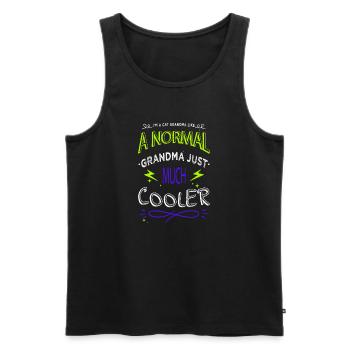 Cat Face Hoodies and Sweatshirts Valentines Day - Men's Premium Organic Tank Top - black - Front - AI Model Male 178 light (178cm)