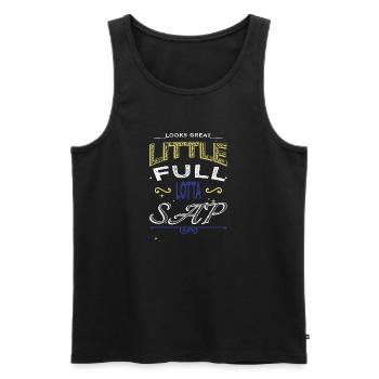 Dinosaur Moon Statement Bday Fairy Tail - Men's Premium Organic Tank Top - black - Front - AI Model Male 178 light (178cm)