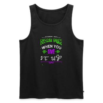 joke astronomy lovers art physics cool gift idea - Männer Premium Bio Tank Top - Schwarz - Vorne - Michal (187cm)