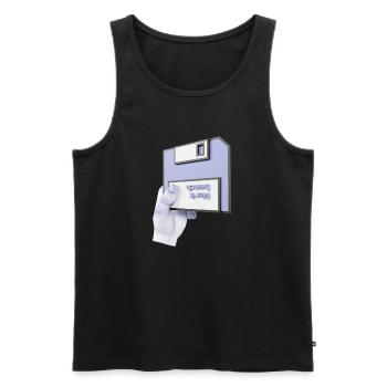 work bench 3D - Männer Premium Bio Tank Top - Schwarz - Vorne - AI Model Male 178 light (178cm)