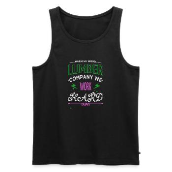 funny carpenter best bday union carpenter - Männer Premium Bio Tank Top - Schwarz - Vorne - Michal (187cm)