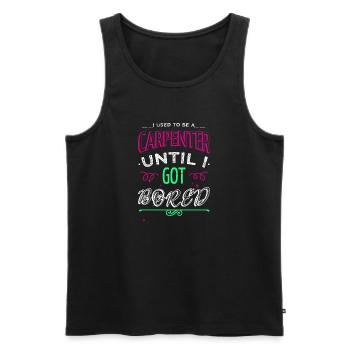 Gift Idea Funny Quote Sabrina Carpenter Tshirts - Men's Premium Organic Tank Top - black - Front - Michal (187cm)