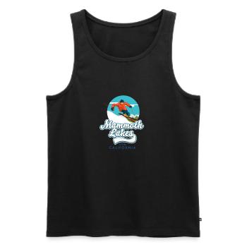 Mammoth Lakes California zum Ski-Logo - Männer Premium Bio Tank Top - Schwarz - Vorne - Michal (187cm)