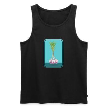 Bund Knoblauch - Männer Premium Bio Tank Top - Schwarz - Vorne - AI Model Male 178 light (178cm)