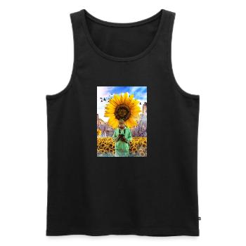 Happy Summer Photographer - Men's Premium Organic Tank Top - black - Front - AI Model Male 178 light (178cm)