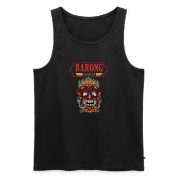 Barong Rangda Bali Indonesien Kultur Urlaub - Männer Premium Bio Tank Top - Schwarz - Vorne - Michal (187cm)