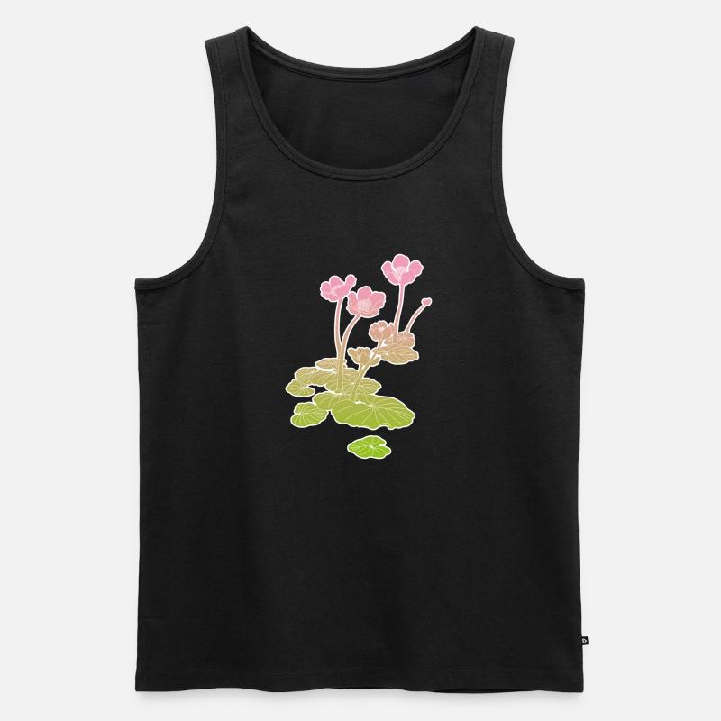 Water Lily - Männer Premium Bio Tank Top - Schwarz