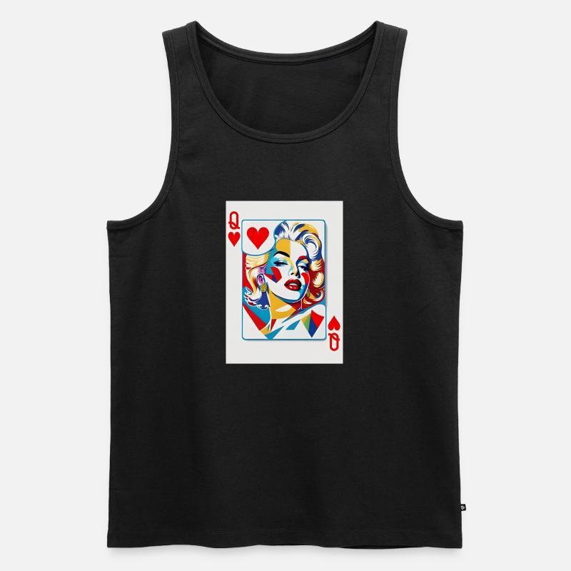 Marylin Monroe - Männer Premium Bio Tank Top - Schwarz