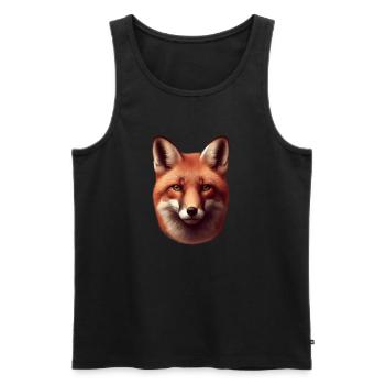 Renard - Débardeur bio Premium Homme - noir - Devant - Michal (187cm)