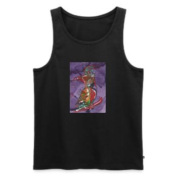 FUNtasie - Men's Premium Organic Tank Top - black - Front - Michal (187cm)