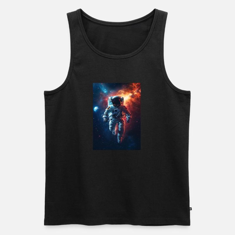 Astronaut 5 - Männer Premium Bio Tank Top - Schwarz