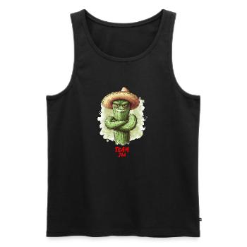 JGA TEAM Tequila Party - Männer Premium Bio Tank Top - Schwarz - Vorne - AI Model Male 178 light (178cm)