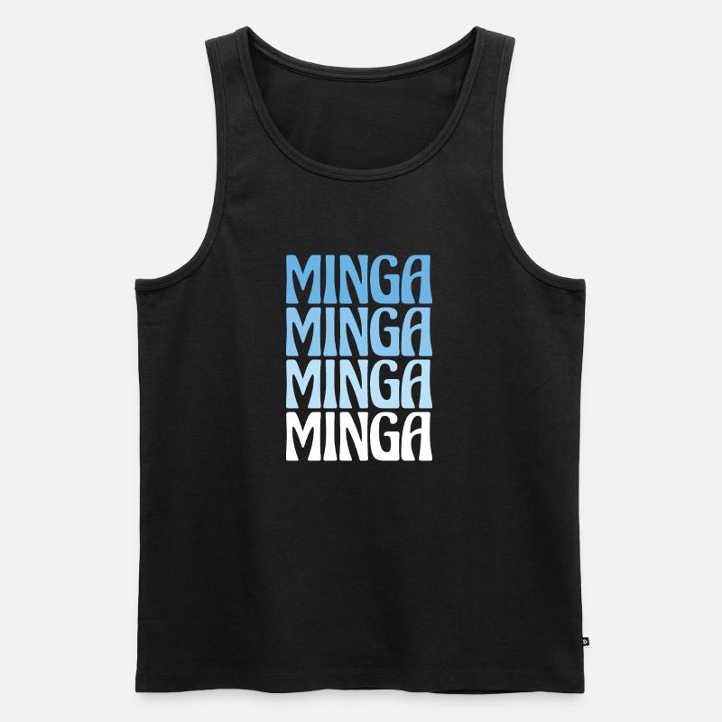Minga Munich Dialecte Cadeau - Débardeur bio Premium Homme - noir