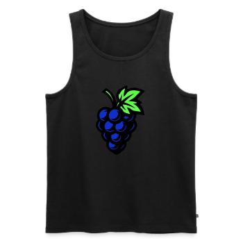Raisin Symbole Raisin - Débardeur bio Premium Homme - noir - Devant - AI Model Male 178 light (178cm)